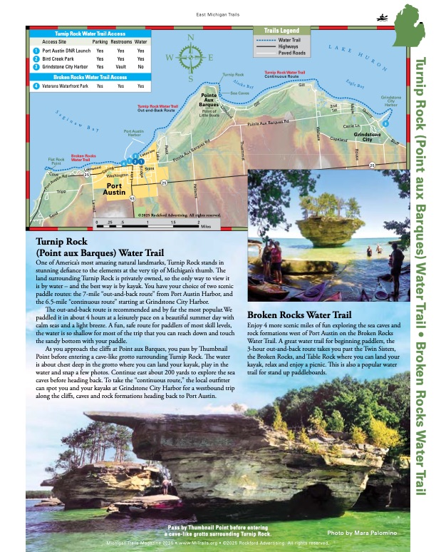 Michigan Trails Magazine Trail Map